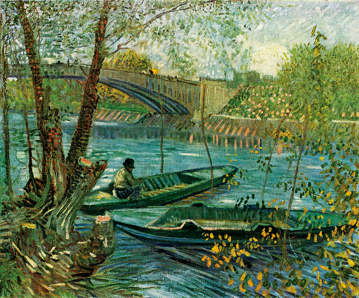  文森特·威廉·梵高  Vincent Willen Van Gogh —— 在克里希的渔船